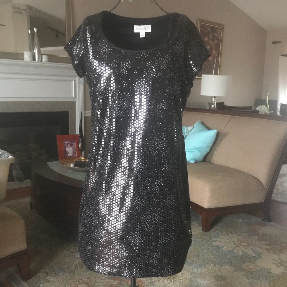 Shattered Glass Printed Minidress